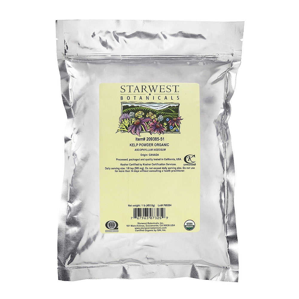 Starwest Botanicals Organic Kelp Powder, 1 Lb